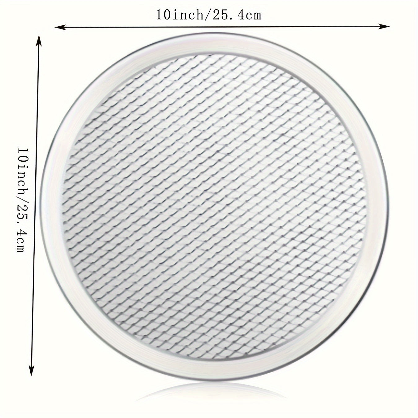 Get the Aluminum Pizza Pan One Pack in sizes 25.4cm, 30.48cm, and 35.56cm. This seamless pizza screen ensures a perfect crust every time!