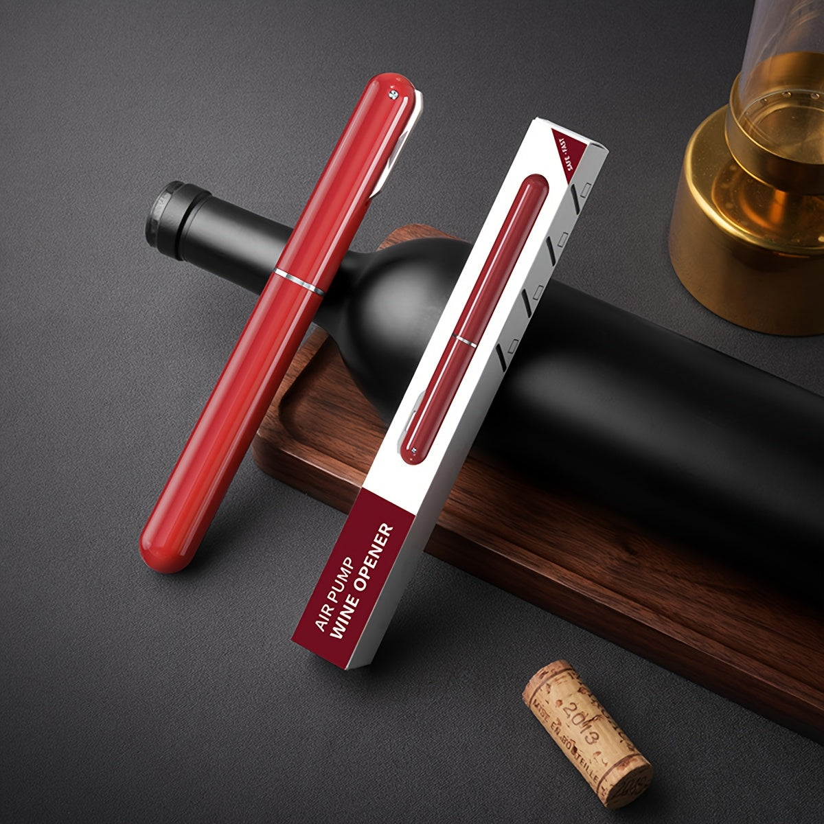 Pen-style bottle opener made of durable ABS material, suitable for holidays and everyday use.