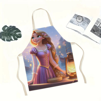 Disney has released a chic waterproof apron adorned with a charming cartoon design of Princess Elsa. This apron is not only beautiful and fashionable but also simple, making it perfect for use in hotels, supermarkets, restaurants, fruit shops, milk tea