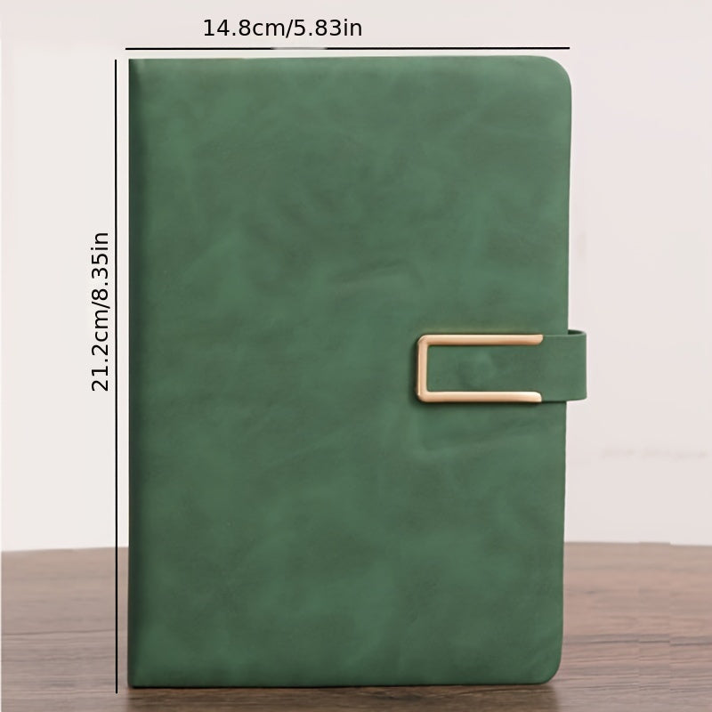 Enhanced A5 Faux Leather Journal with Pen Holder - Softcover Business Notebook for Students & Professionals in Retro Style, Available in Various Colors, Notebooks And Journals