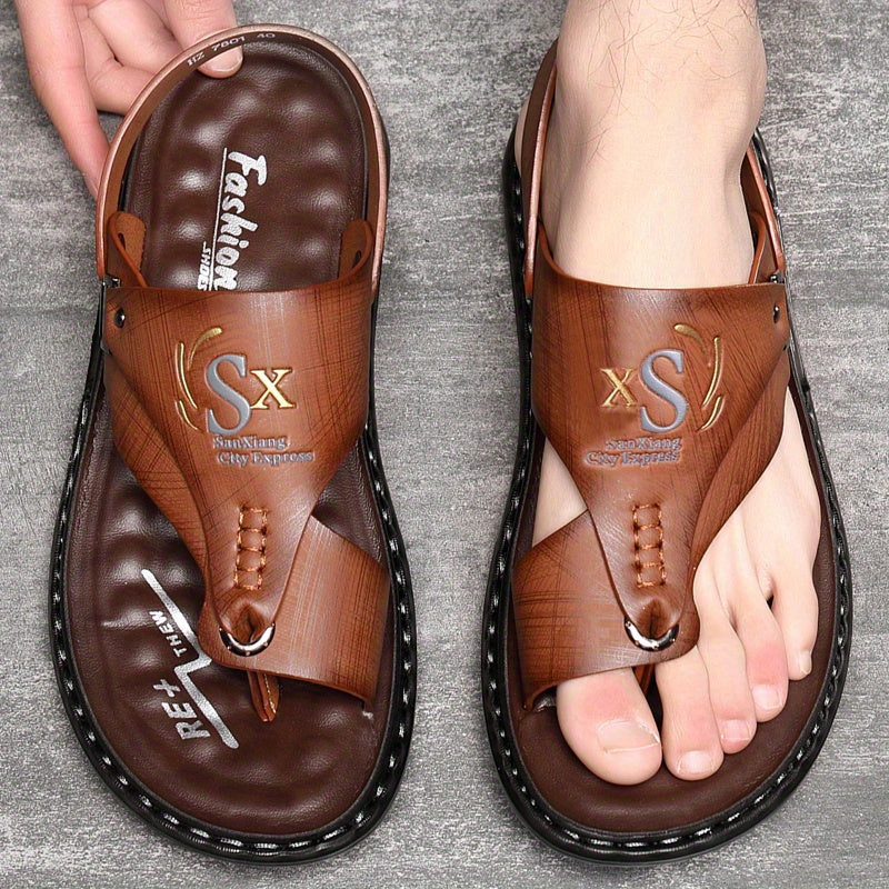 Trendy and multifunctional men's summer sandals ideal for outdoor activities.