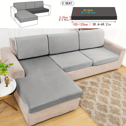 Durable sofa cover in solid color, suitable for pets, dustproof, and machine washable for living room, bedroom, and dining area.