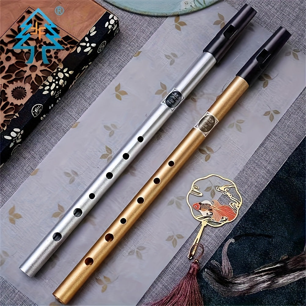 Irish flute in C/D key with 6 holes, tin construction