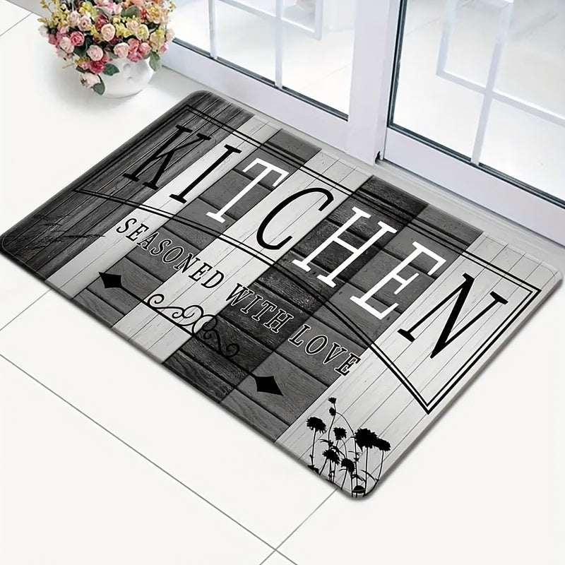 Velvet Kitchen Runner Mat - 1 Piece, Machine Washable, Made of 100% Polyester. Perfect for Kitchen, Hallway, Laundry Room, or Living Room Decor. Versatile for Valentine's Day, Easter, Hanukkah, Thanksgiving, and St. Patrick's Day.