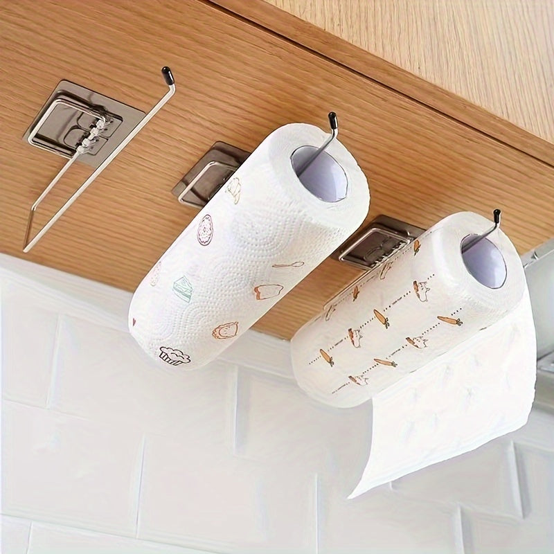 Stainless Steel Kitchen Towel Hooks for a Casual Style – Easily Mounted on the Wall with a Polished Finish. Simple Installation and Versatile Use as a Towel Holder in the Kitchen or Bathroom.