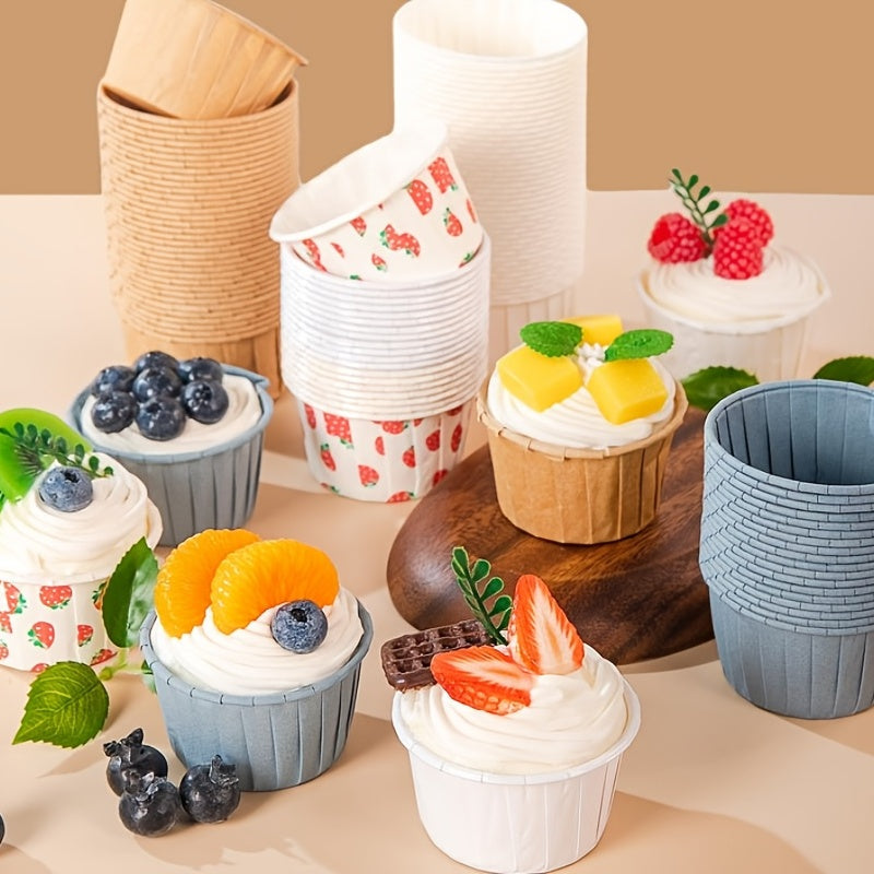 50 pieces of disposable muffin cups, cupcake cups, cupcake liners, muffin molds, baking tools, kitchen gadgets, kitchen accessories, and home kitchen items.