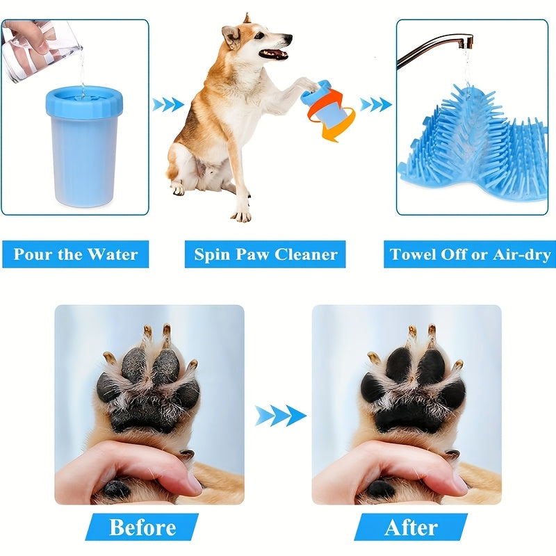 PetPaw Cleaning Brush for Dogs is an easy-to-use, uncharged manual paw cleaner ideal for maintaining pet hygiene and clean paw pads.