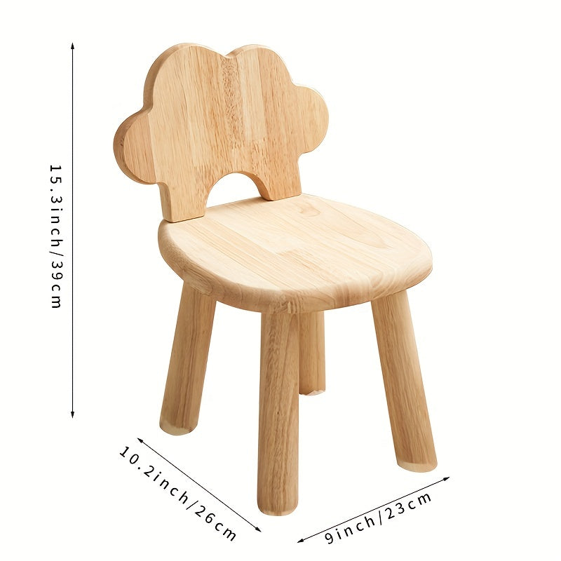 Creative wooden stool, perfect for changing shoes or as a small solid wood stool for the entrance of your living room.