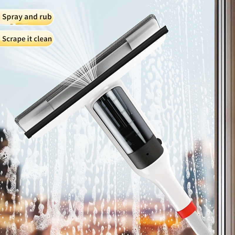 Glass Cleaning Kit: Includes Spray, Wash, and Squeegee - Ideal for Cleaning High Windows, Shower Doors, and Car Windshields - A Must-Have Cleaning Tool for Your Home