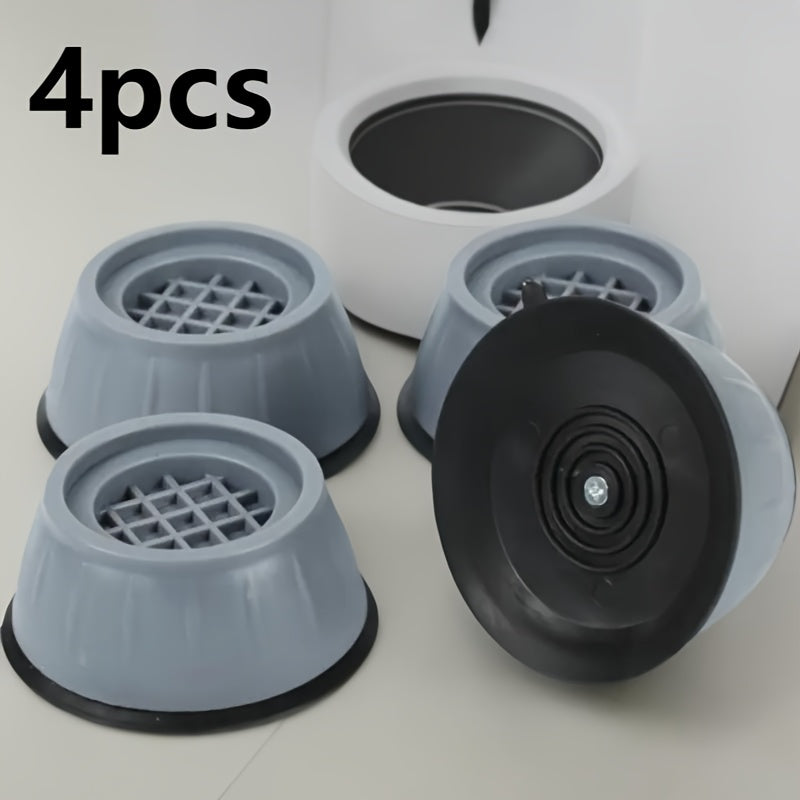 Set of 4 Anti-Vibration Washing Machine Feet, Fits Universally, Rubber Pads for Non-Slip Shock Absorption, Furniture Cups for Noise Reduction, No Electricity Required for Home Appliances like Washers and Refrigerators