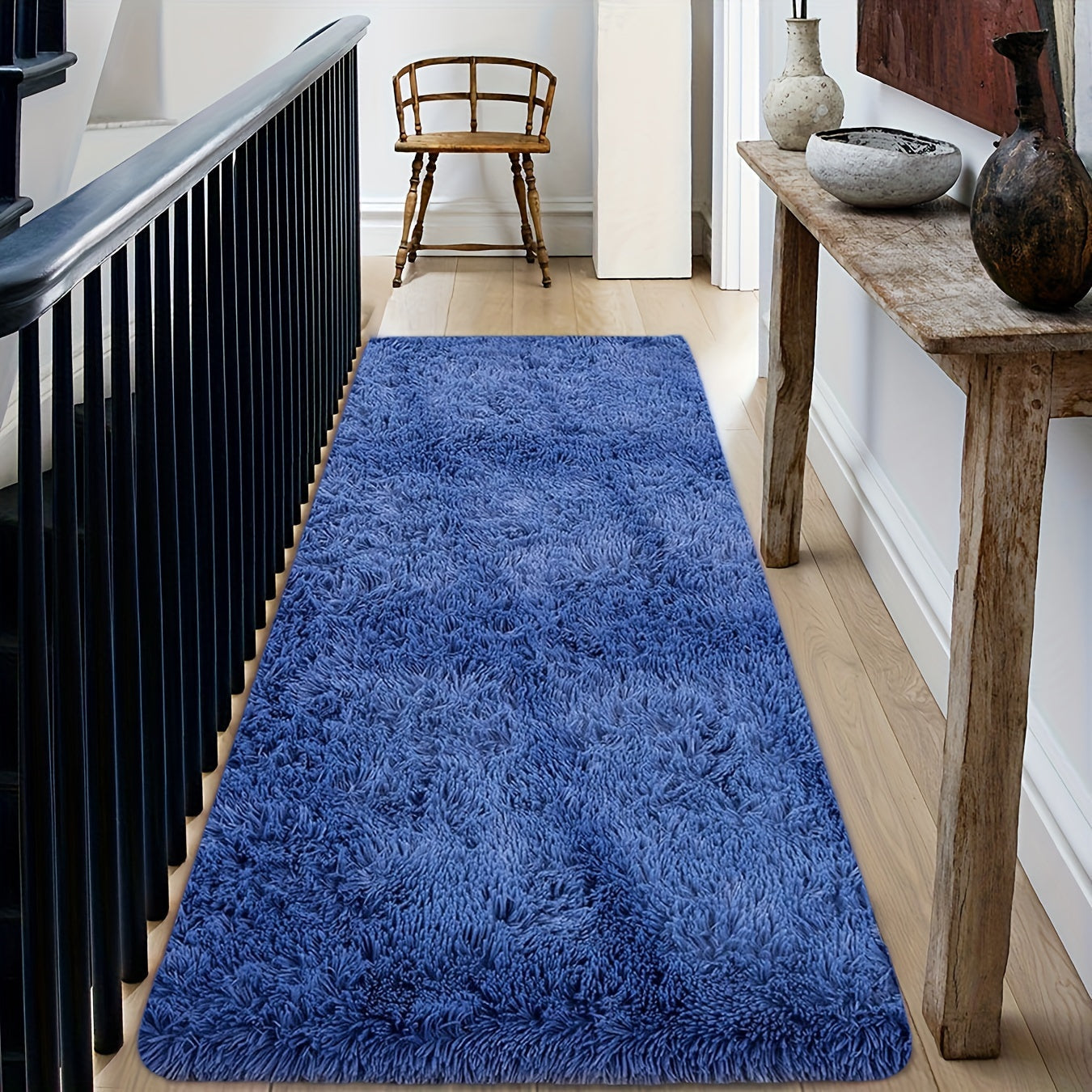 Soft fluffy shag area rug perfect for living room or bedroom décor. This cute, luxurious non-slip carpet is machine washable and adds a touch of elegance to your home. Ideal for home decor and room decor.