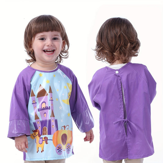 Artists and little ones alike will love the Waterproof Long-Sleeve Smock with Pockets - Perfect for keeping clean during messy activities.