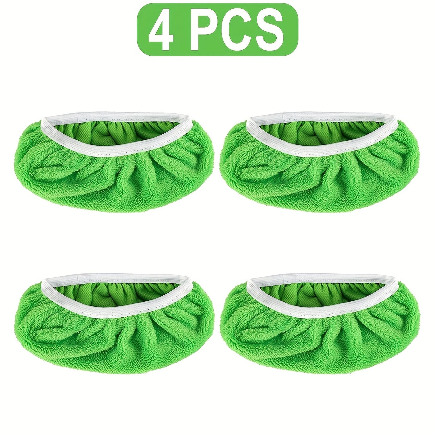 Upgrade your cleaning routine with this set of 4 Microfiber Cleaning Mop Replacement Pads. Made of high-quality materials, these flat floor mop cloths are washable and durable for long-lasting use. They can be used for wet and dry cleaning, making them