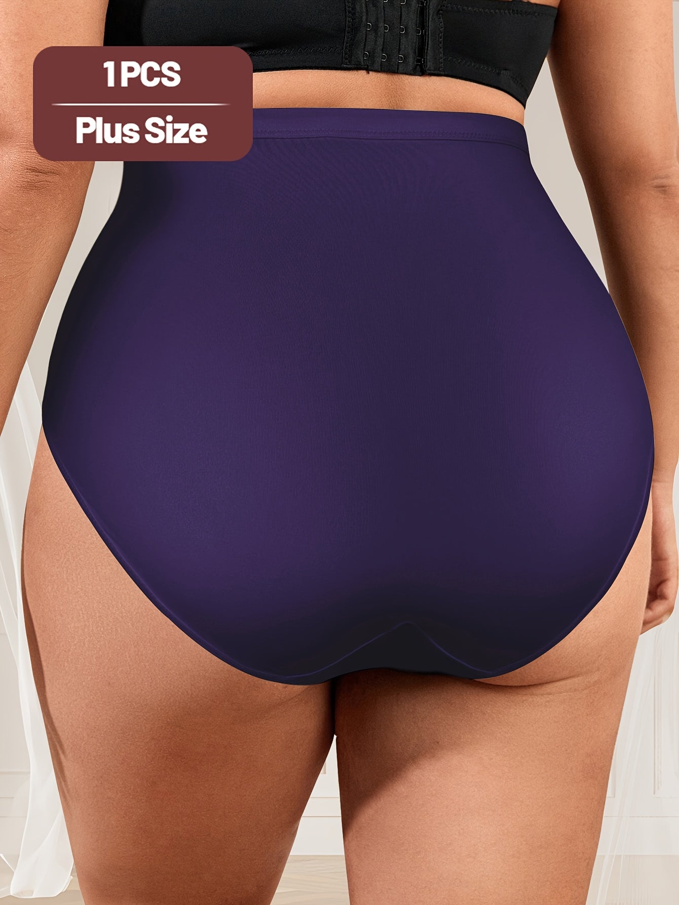 Breathable mesh underwear for plus-size women with high waist and body shaping control, seamless design for sculpting and lifting.