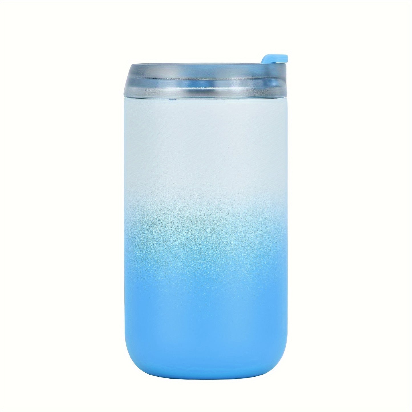 13.5oz stainless steel travel mug with leakproof flip lid for hot and iced drinks. BPA-free, dishwasher safe, 400ml capacity.