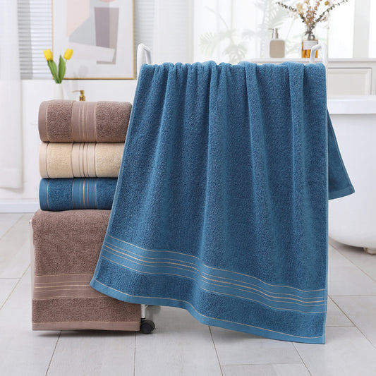 3 colors of cotton bath towels, 68.58*139.7 cm, highly absorbent