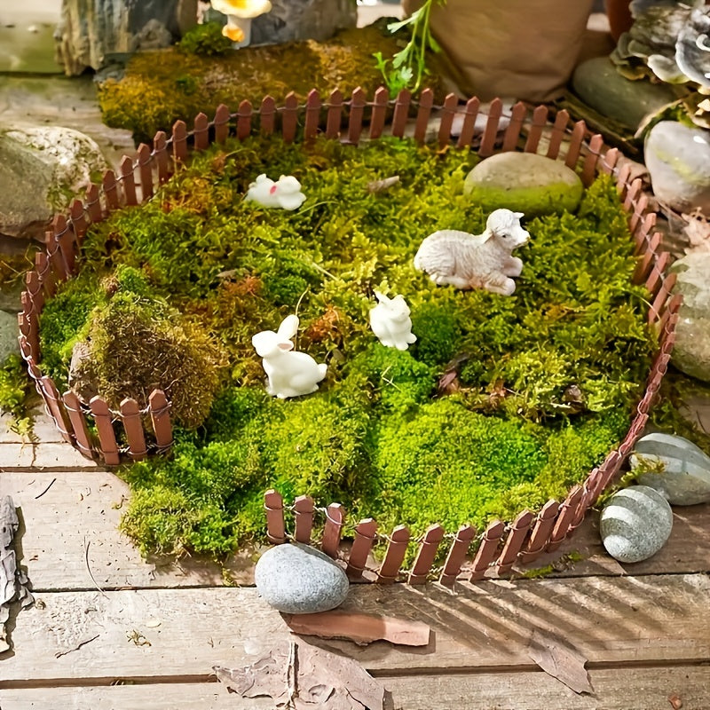 Charming Mini Wooden Fence for Fairy Gardens - Perfect for Home & Garden Decor