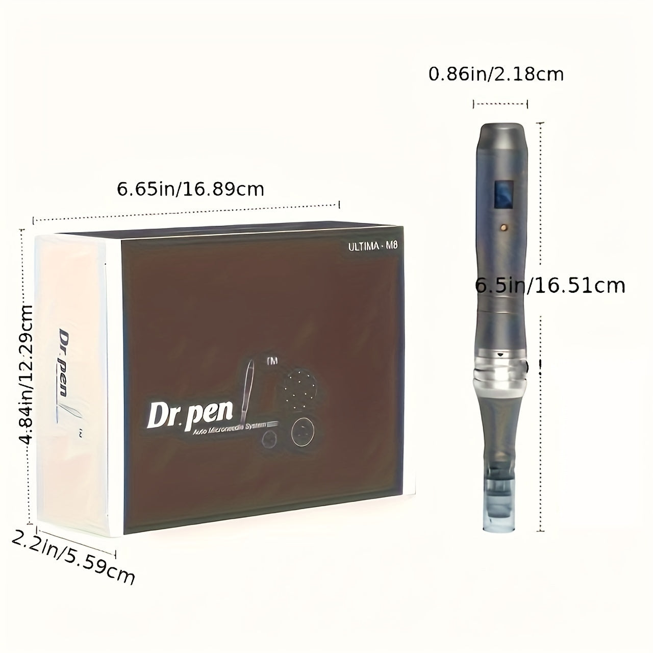 Ultima M8 derma pen kit with 12pcs Nano-RD needle cartridge.