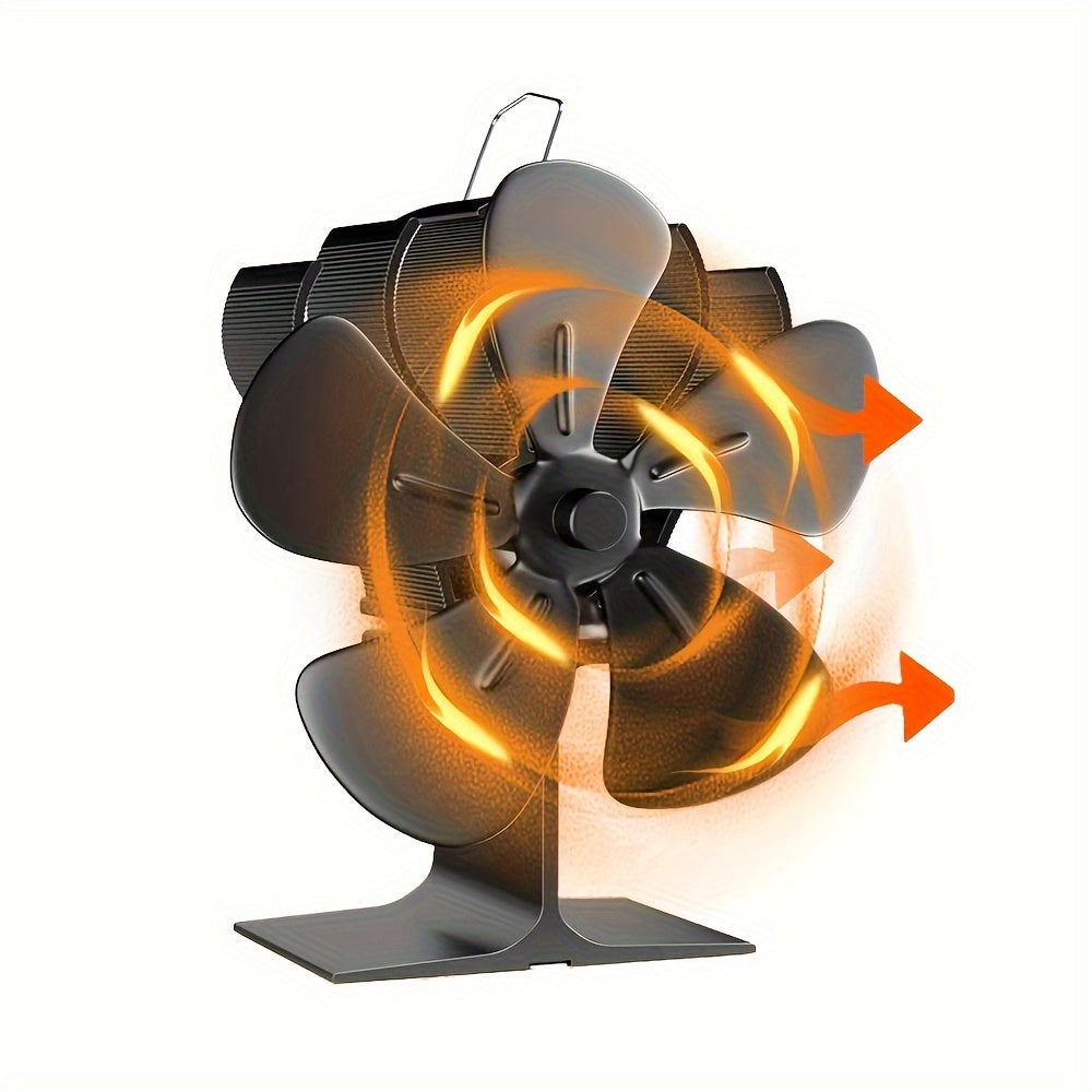 Introducing the New Tabletop 5-Blade Heat-Powered Fan for Continuous Warmth