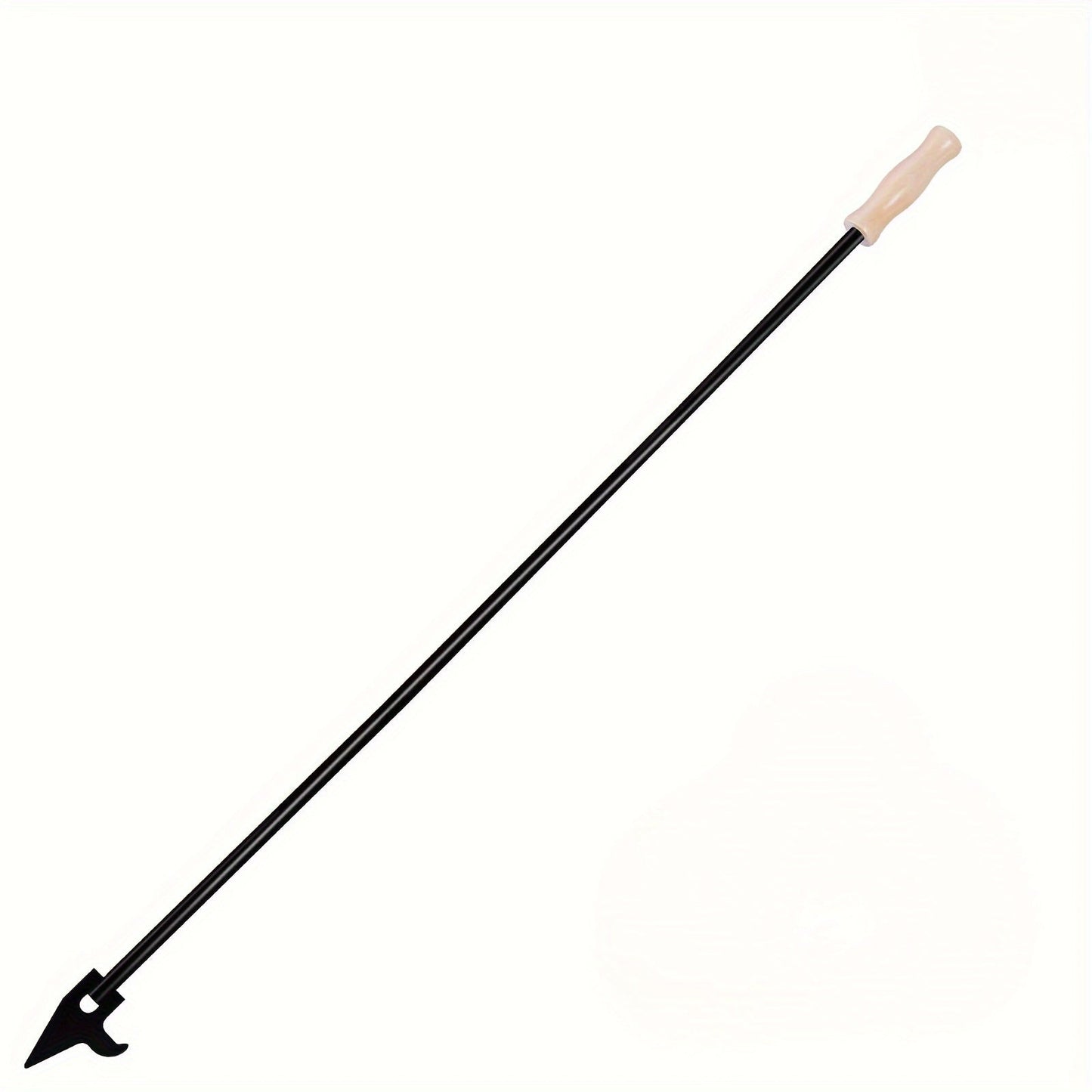 39-Inch Fire Poker with Removable Design for Fire Pit, Campfires, and Outdoor Camping - Includes Wooden Handle for Indoor Use - Essential Fire Pit Tool with Versatile Length