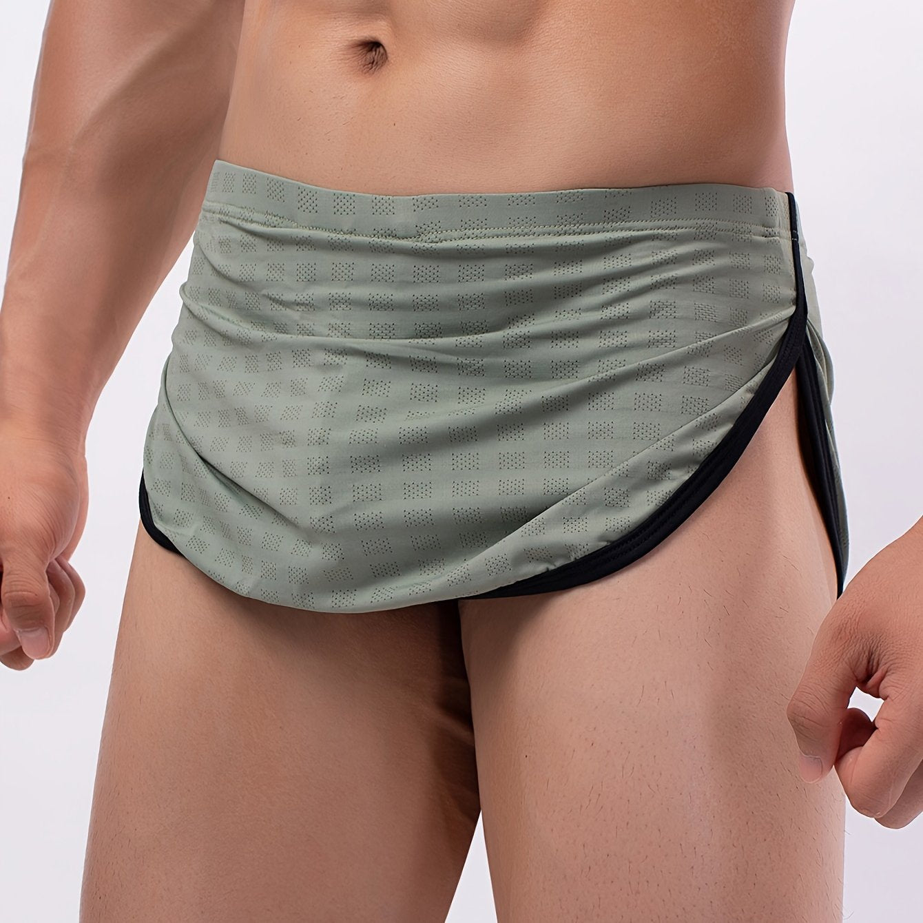 Stylish low-waist men's underwear, perfect for tropical summer with breathable fabric and trendy athletic comfort.