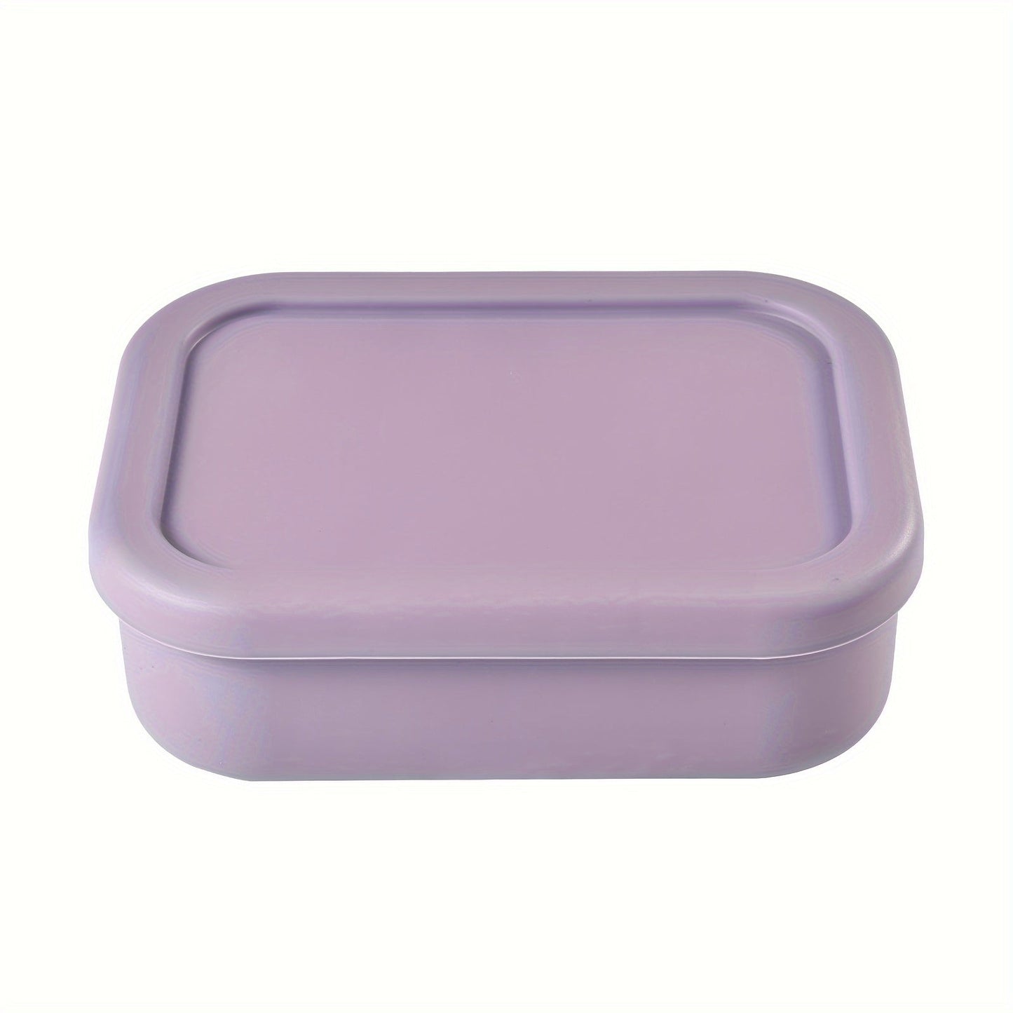 Silicone Lunch Box with Leak Proof Bento Box Design, 3 Compartments Food Container, Microwave Safe for School Students, Office Workers, and Travelers. Ideal Kitchen and Travel Accessories.