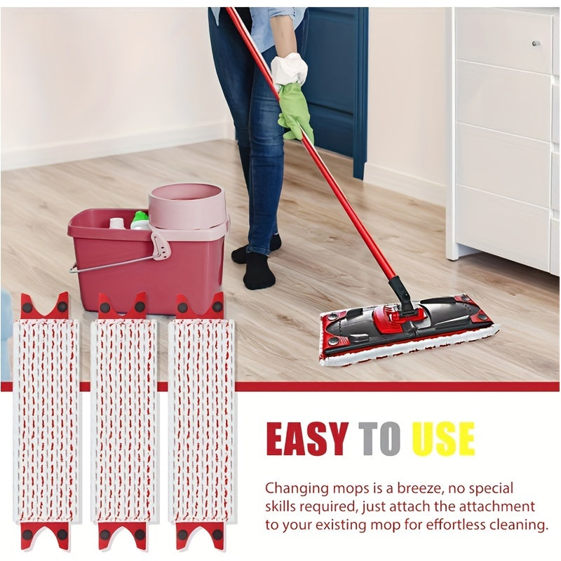 Vileda Ultramax Mop Refills - Pack of 3, Fabric Floor Cleaning Stain Remover, Compatible with Vileda Ultramax/Ultramax Plus 2-in-1 Mops, Easy-to-Use Replacement, Includes Vacuum Attachment Accessories