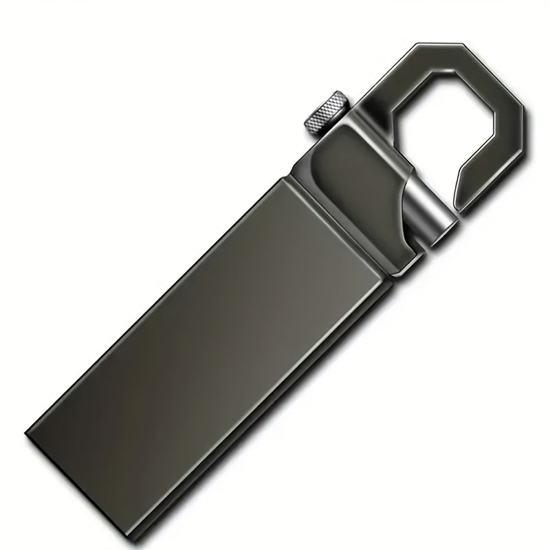 Metal USB flash drive with storage