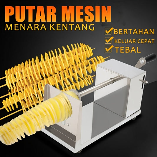 Tornado Potato Tower Machine Set includes 1 machine with 2 spare blades and a puncher.