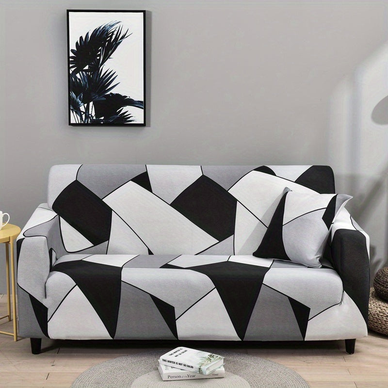 1 Durable Milk Fiber Sofa Slipcover for Home Decor and Furniture Protection.