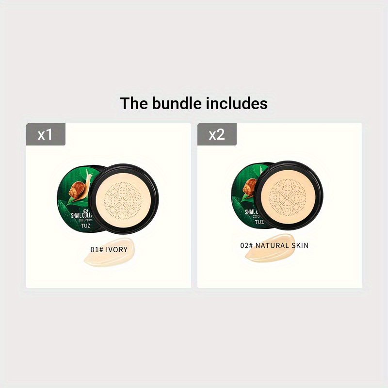 1 шт. Крем CC с коллагеном улитки к Дню Святого Патрика: получите водостойкий, долговечный эффект тонального крема с увлажняющими свойствами.