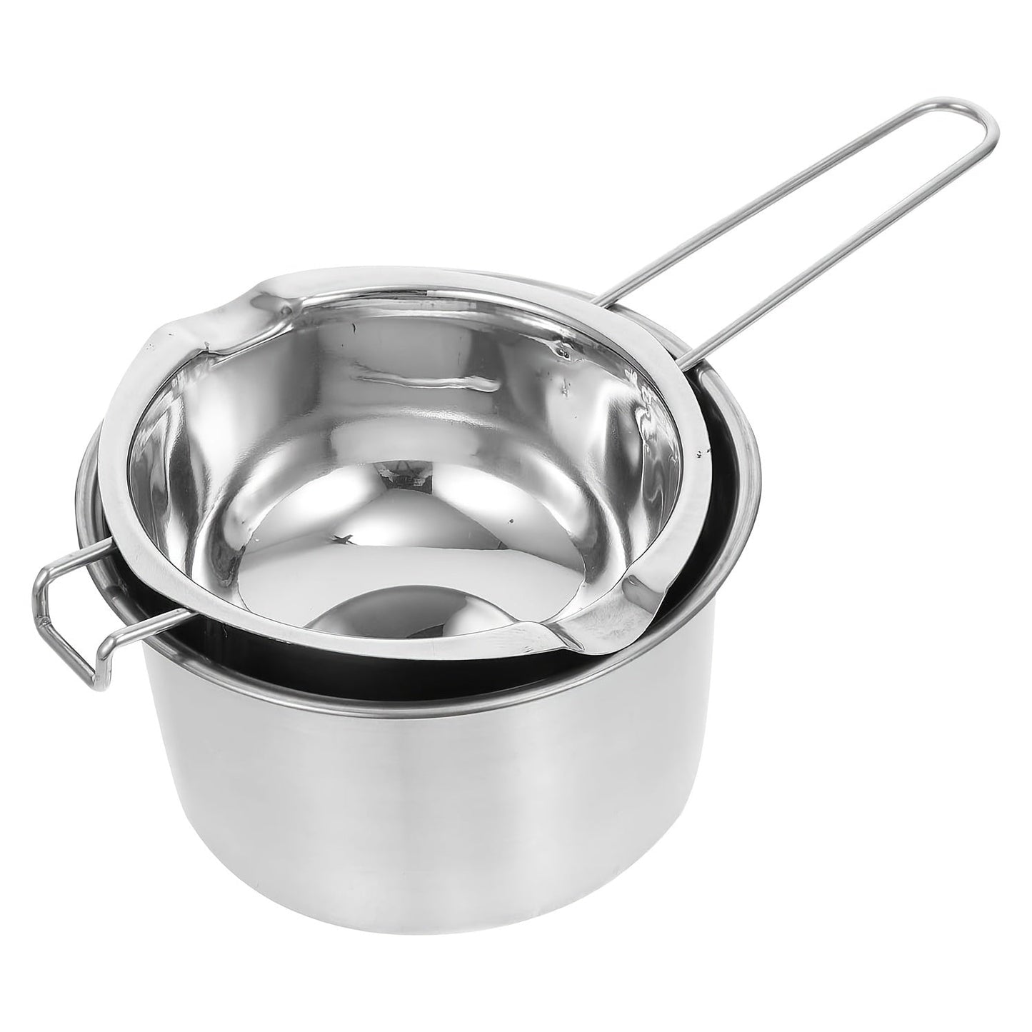 Stainless Steel Double Boiler Pot Set - Perfect for Melting Chocolate, Soap, Candle Making, and More! Heat-Proof Bowl for Easy Melting of Various Ingredients. Ideal for Chocolate, Butter, Cheese, Caramel, Candy, and Wax Melting.