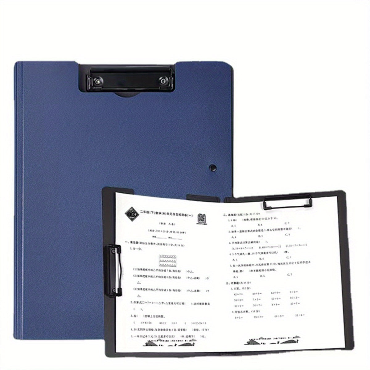 A4 folder with double clip design in multiple plywood color options