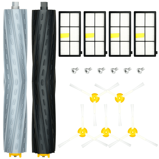 Accessory kit for IRobot 800 and 900 Series including 11 pieces for models 850, 860, 861, 866, 870, 880, 890, 960, 980, 981, and 985. Includes 4 filters and 5 side brushes.