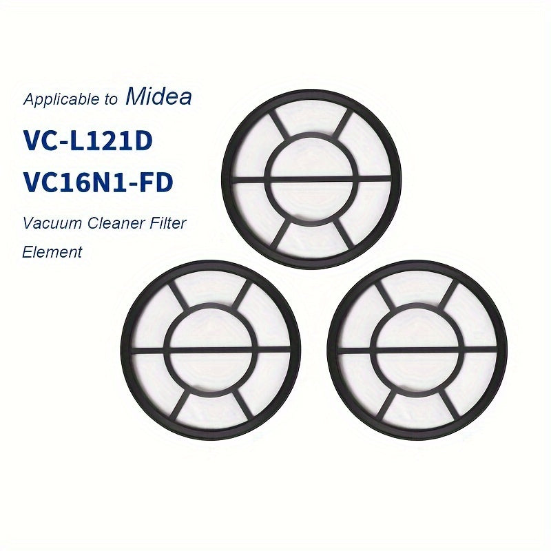 Replace the cyclone filter on your Midea Vacuum Cleaner C5-L121D with this replacement filter that is compatible with VC16N1-FD. This plastic attachment is perfect for cleaning your floors.