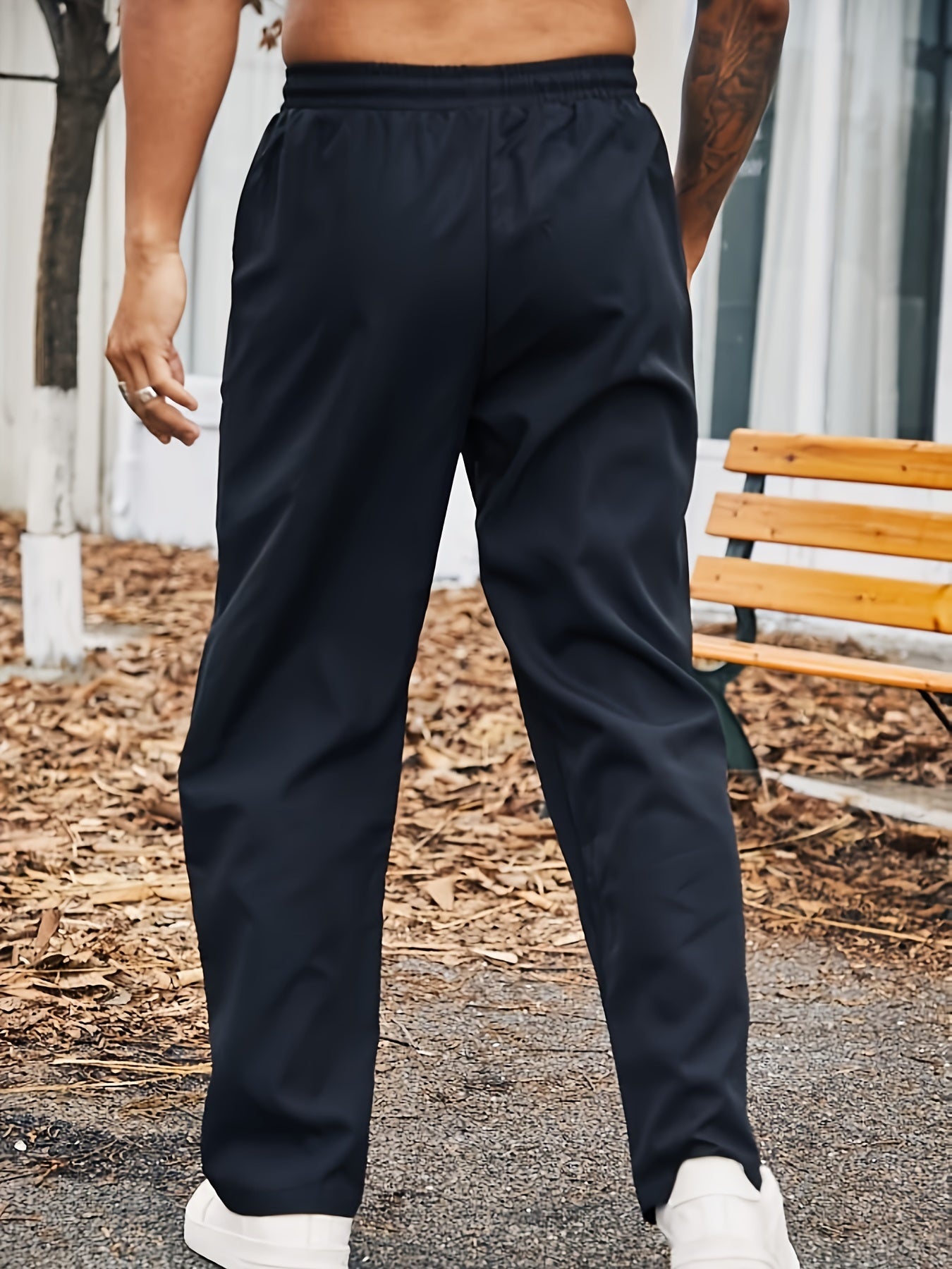 Oversized casual pants for sports/outdoor activities for plus size men, men's clothing.