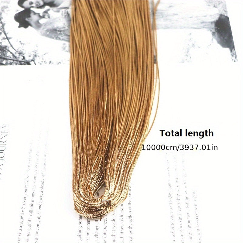 100 meters of 16-strand non-elastic thread in 4 colors, perfect for creating DIY jewelry.