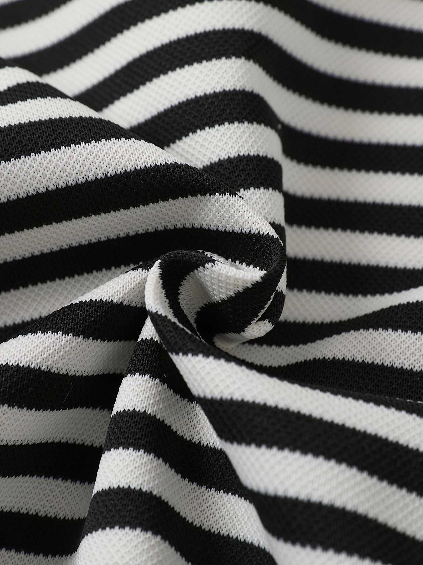 Striped lapel top keeps boys warm and stylish!