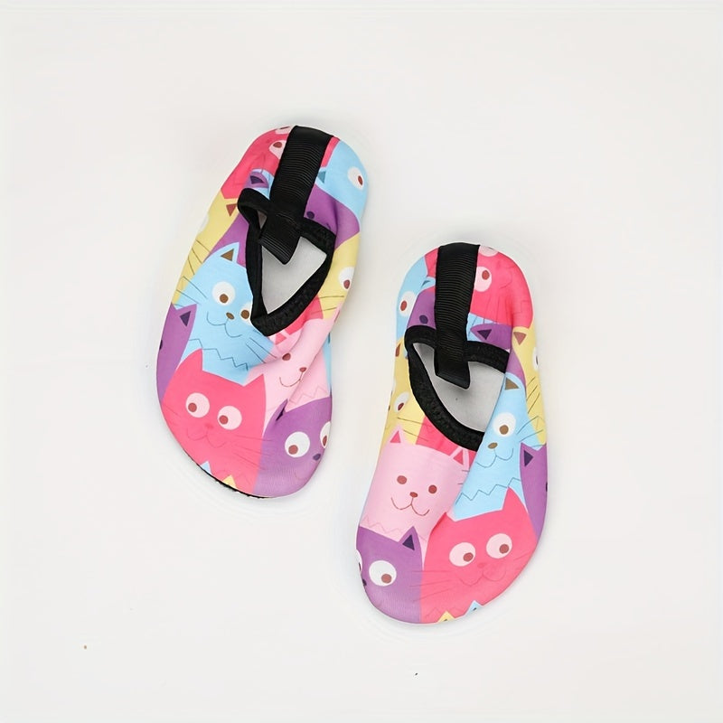 Lightweight slip-on water shoes for baby girls, perfect for swimming, walking, and yoga in spring and summer.