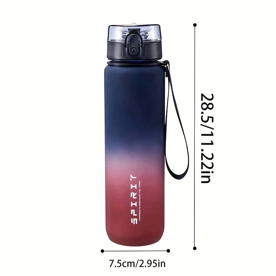 1pc Sports Water Bottle in various sizes (500ml/650ml/1000ml), perfect for camping, hiking, fitness, and outdoor activities. Great birthday gift idea.