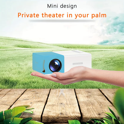 ZRZTM mini projector with fast focus, European plug, compatible with Android devices/USB, ideal for home/office use and holiday gifting.