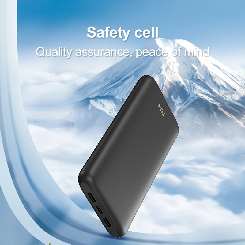 Portable 10000mAh Power Bank for iPhone, iPad, Samsung, Android, and other devices