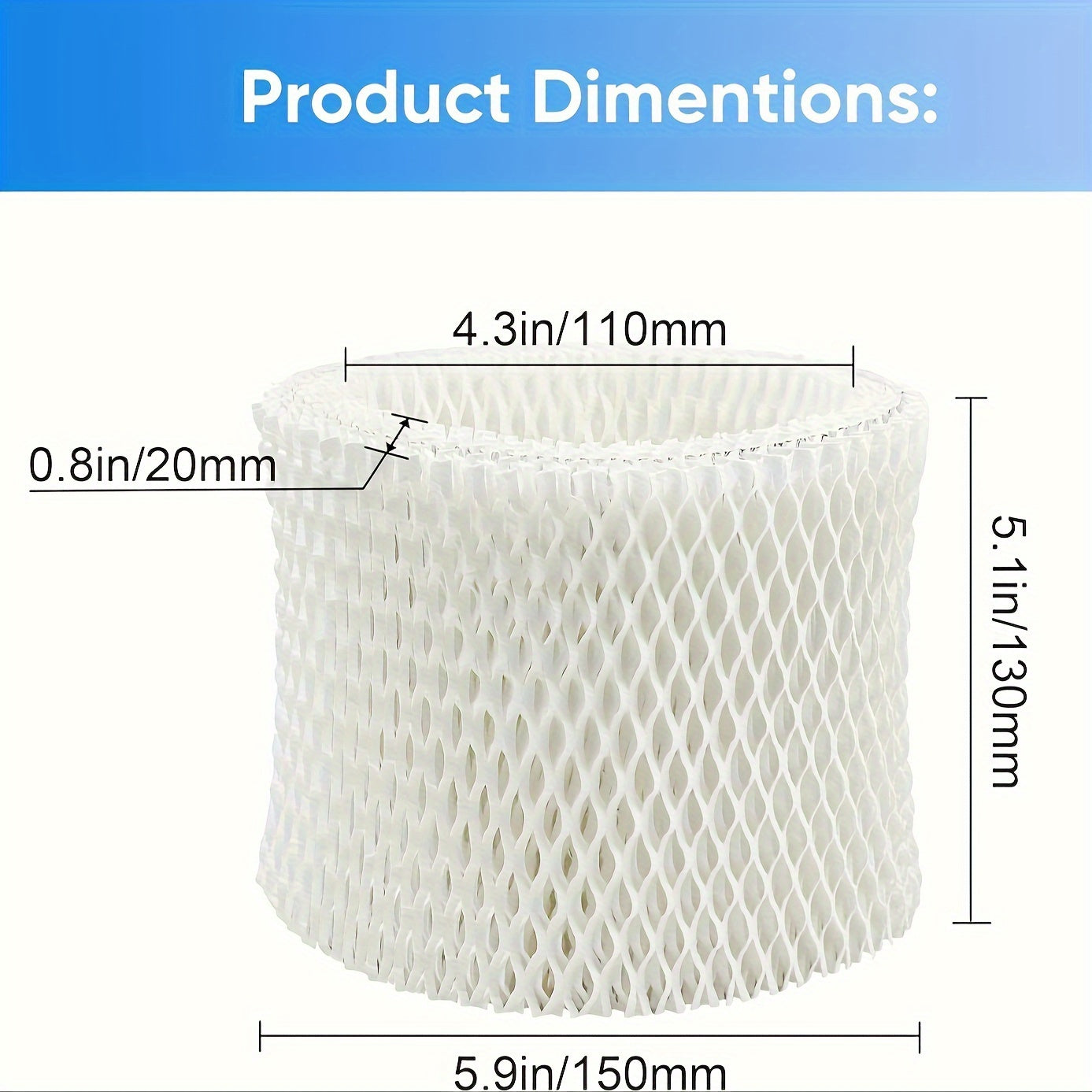 4pcs and 2pcs of WF2 humidifier filters compatible with Vicks, Kaz, Honeywell, and Sunbeam humidifiers.