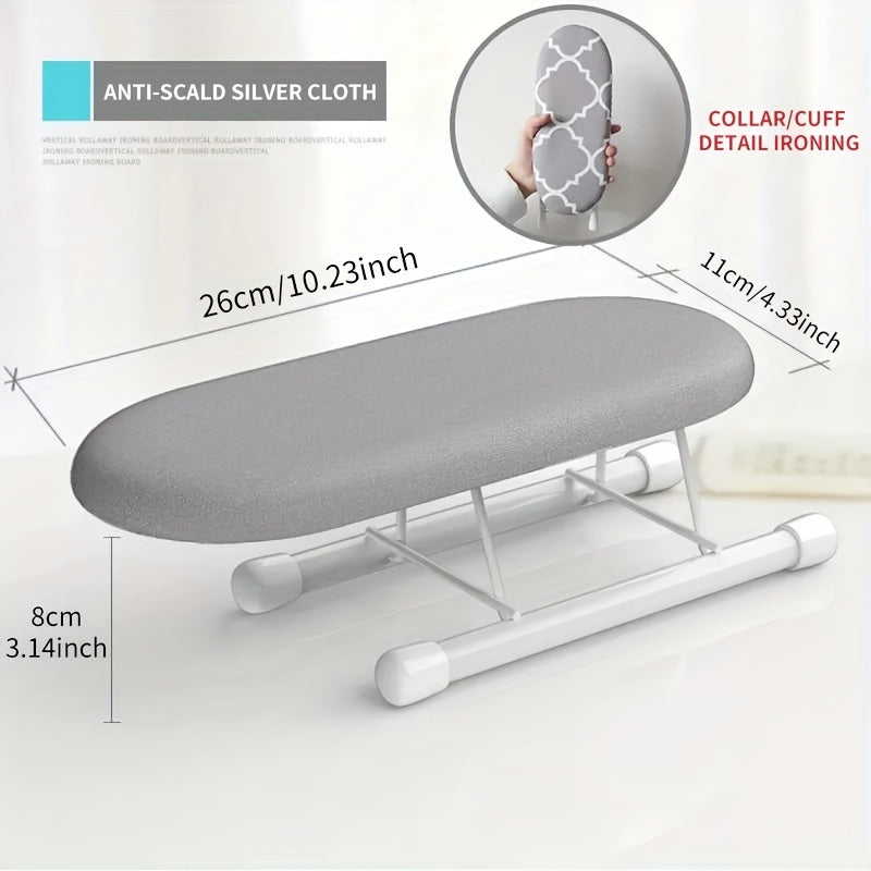 Durable Plastic/Iron Compact Mini Ironing Board Ideal for Collars and Cuffs - Perfect for Home Use