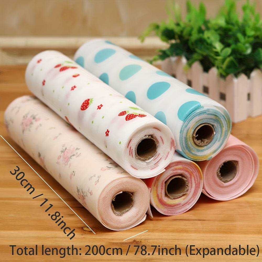 Drawer and Shelf Liner Set measuring 30.48x199.9cm with a strong grip and non-adhesive design for easy installation. Durable organization liners for kitchen cabinets, drawers, cupboards, and bathroom storage shelves. Mat ensures a secure and organized