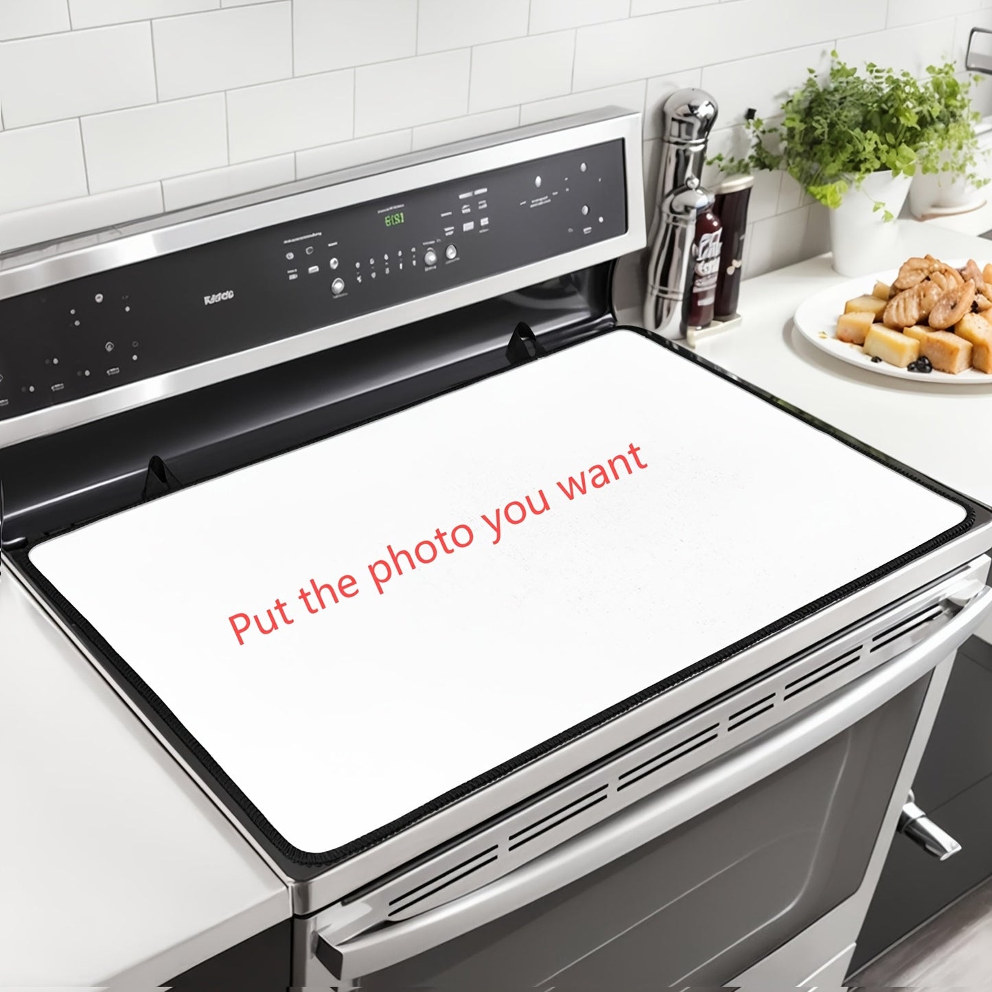 Personalized Heat-Resistant Stove Cover - Made with Glass Ceramic and Rubber for Non-Slip Protection, Safeguarding against Scratches and Heat Damage. Perfect for Ironing and Coffee Brewing, Adds Extra Countertop Space for Electric and Magnetic Stoves.