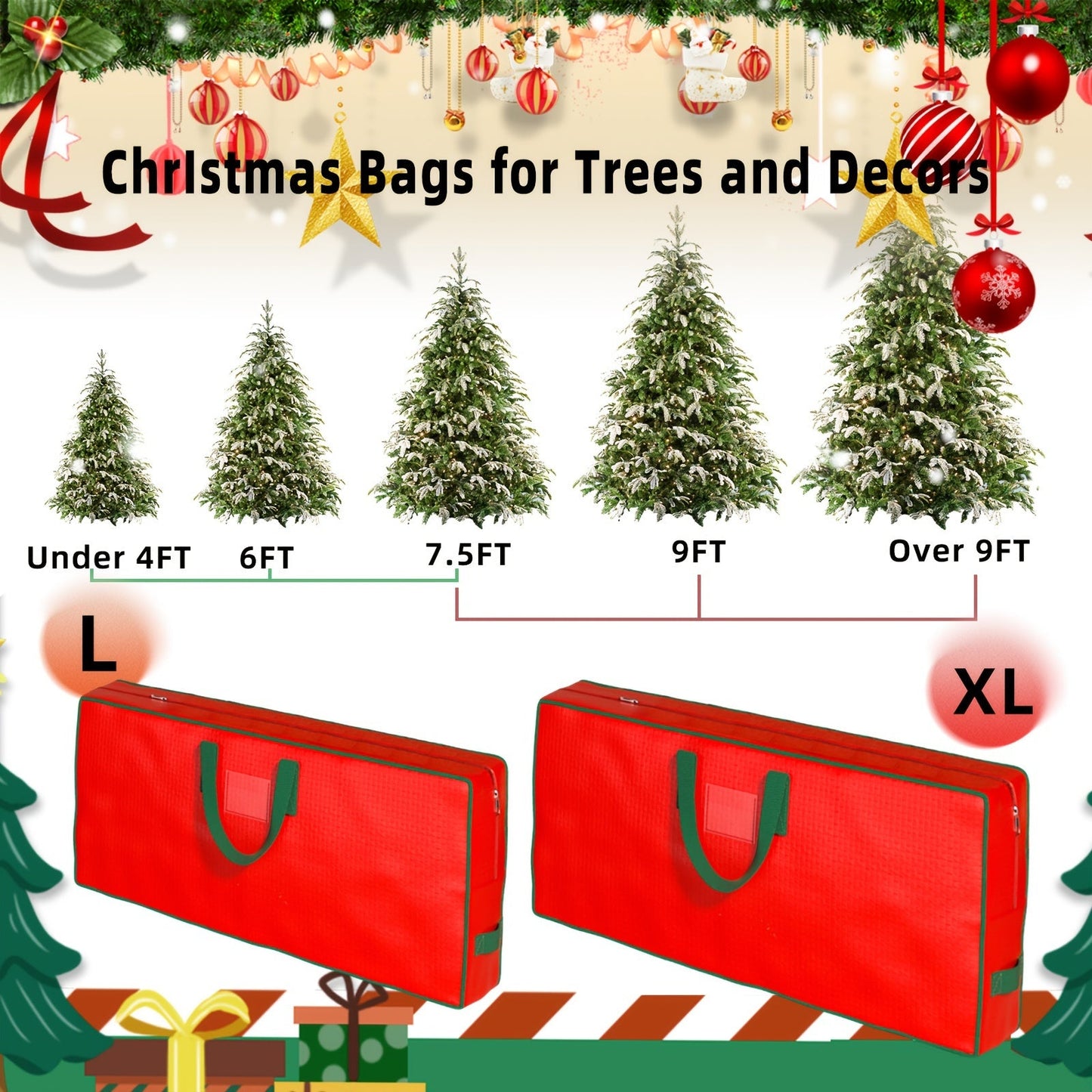 Get organized with the 1pc YOUFEN Large Capacity Storage Bag. Made of durable plastic, this foldable Christmas tree carrier features double handles for easy transport. Weather-resistant and unfinished, this versatile bag can be used independently for