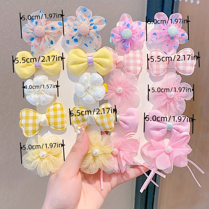 10 cute flower hair clips - ideal for girls' summer outings.