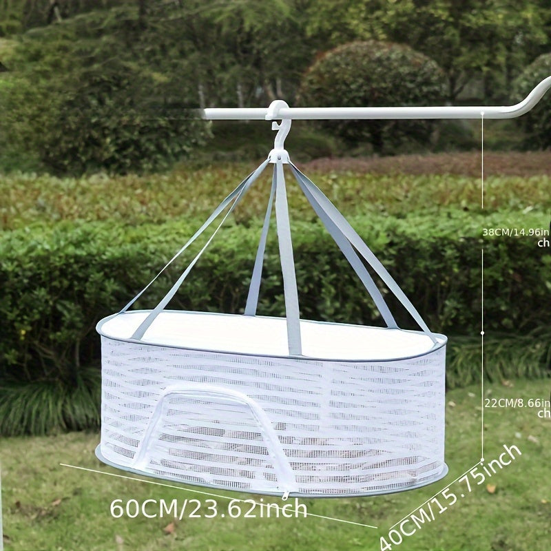 1pc RV Kitchen Utensils Multi-Functional Foldable Drying Net for RV Outdoor Use. Made of Nylon, ideal for drying fish and vegetables. Can also be used as a household organizer for flowers