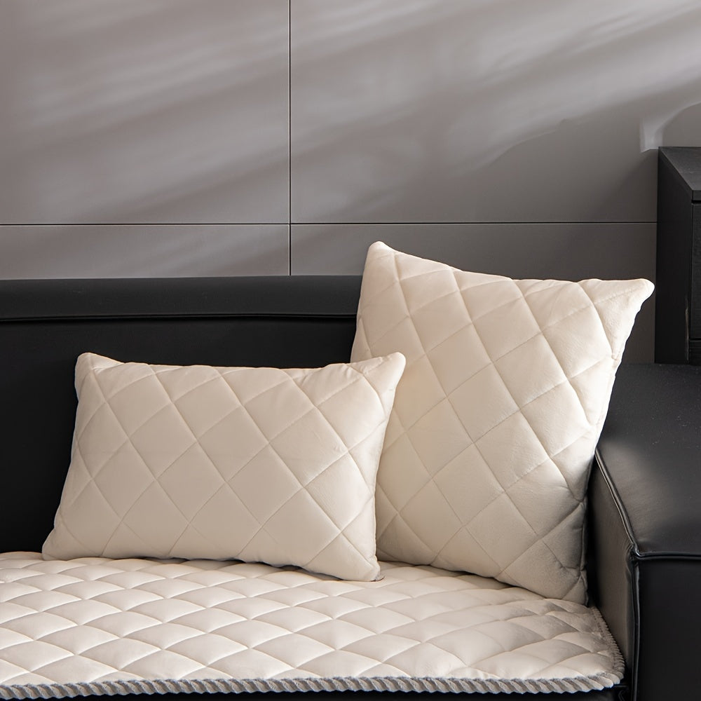 Thickened sofa slipcover with non-slip feature for furniture protection in bedroom, office, or living room.